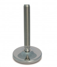 Stainless steel feet – heavy load – Stainless steel adjustable feet Ø 120, 30° tilting screw